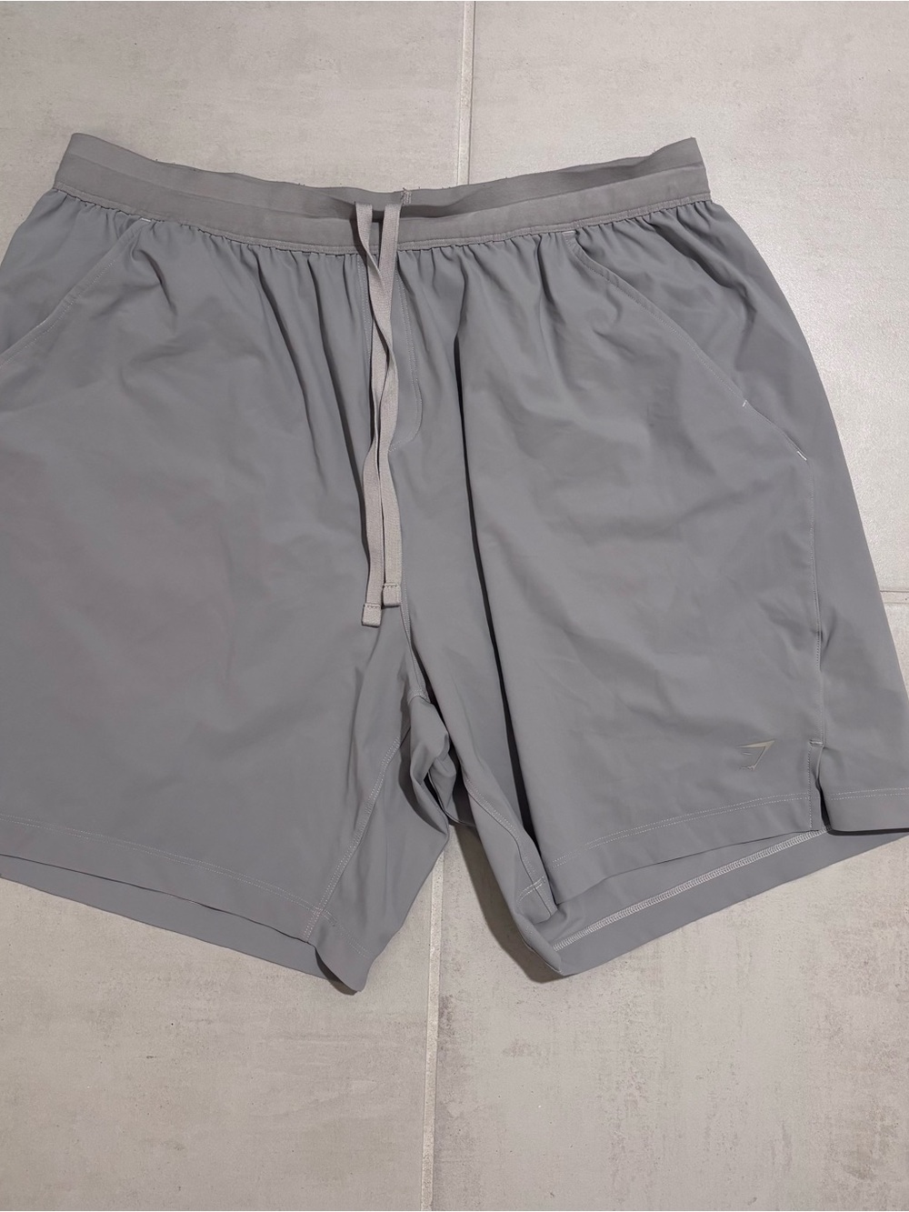 Gymshark Light Gray Athletic Training Shorts